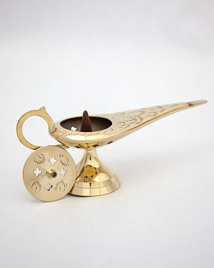 Brass Genie Lamp Incense Burner