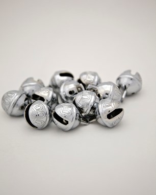 Wholesale 1.5" Chrome Plated Brass Sleigh Bells from India Arts