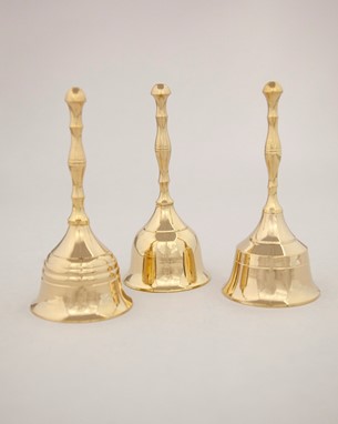 Wholesale Assorted 5" Brass Handle Bells from India Arts
