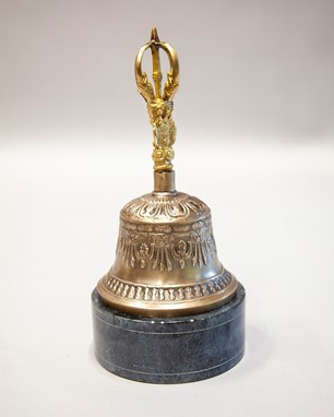 Seven Metal Handle Bell With Wood Striker