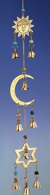 Sun/Moon/Star Wind Chime W/ Beads