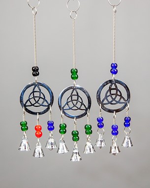 Brass Celtic Chime with bells & Beads
