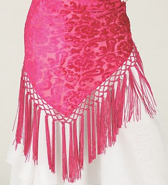 Velvet Hip Wrap With Tassels