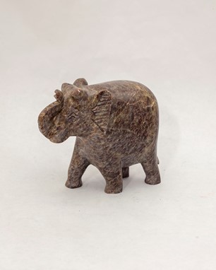 Solid Soapstone Elephant