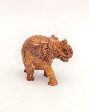 Solid Soapstone Elephant