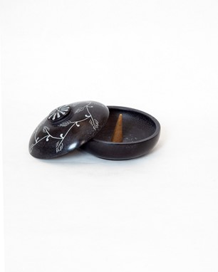 Wholesale 4 Inch Soapstone Incense Pot from India Arts
