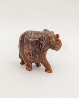 Solid Soapstone Elephant