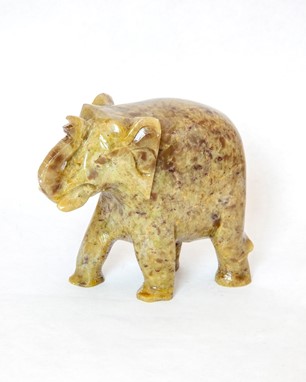 Solid Soapstone Elephant