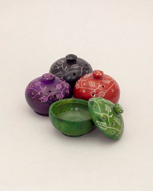 Wholesale Colored Soapstone Incense Burner Pot
