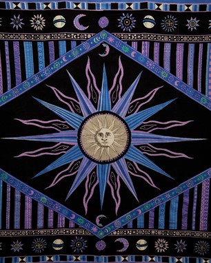 Wholesale Cotton Day Light Sun Tapestry from India Arts