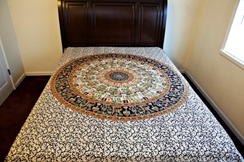 Cotton Bagroo Mandala Print Tapestry from India Arts
