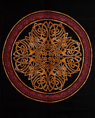 Wholesale Cotton Celtic Circular Knot Tapestry from India Arts