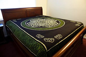 Cotton Celtic Circular Knot Tapestry from India Arts