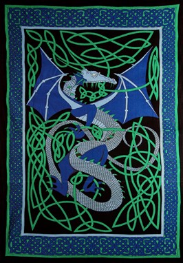 Celtic English Dragon Tapestry