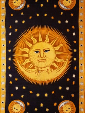 Wholesale Solar Eclipse Cotton Tapestry from India Arts