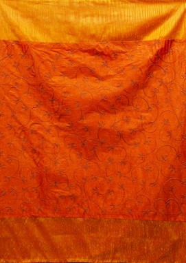 Muti Fabric Embroidered Throw