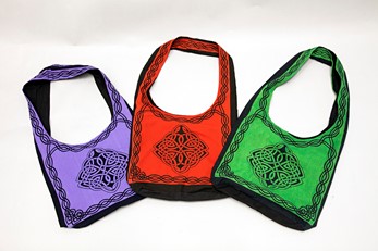 Cotton Celtic Knotwork Hobo Bag