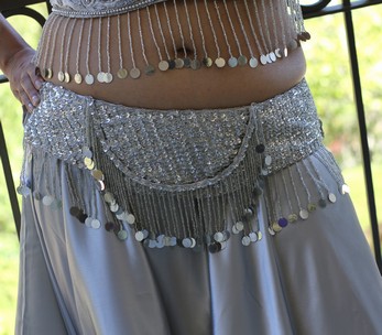 Belt Rayon With Sequin & Beads