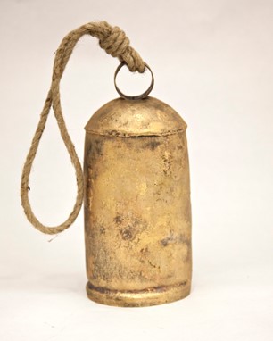 Wholesale 6.75 Inch Dome Top Tin Bell With Wood Striker from India