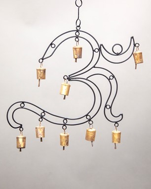 Wholesale Iron Om Chime With 9 Bells from India