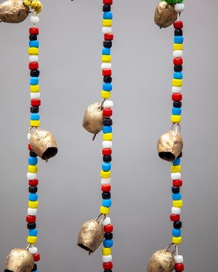 Wholesale Mongolian Bells On A Cord With Beads from India