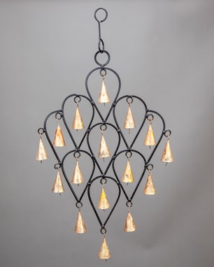 Wholesale Handmade Iron Drop Design Wind Chime from India