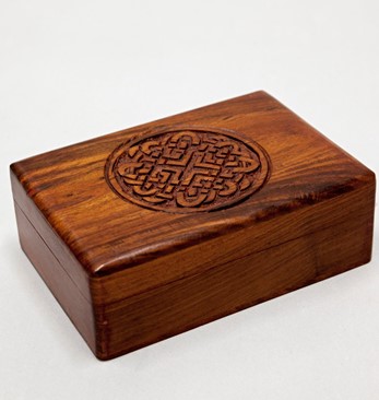 Wholesale 5x7 Hand Carved Celtic Knot Box from India Arts