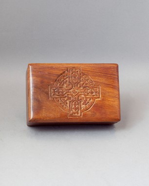 Wholesale 4x6 Celtic Cross Wood Box from India Arts