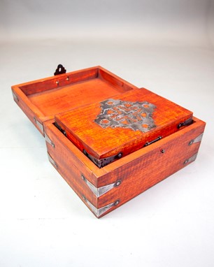 Antique Style Wood Celtic Box