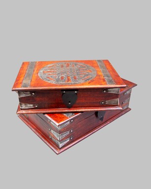 Wholesale Antique Style Wood Celtic Box Set from India Arts