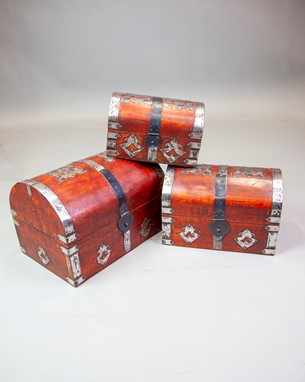 Wholesale Antique Style Wood Box Chest Set
