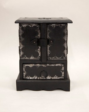 Wholesale Antique Style Wood Box With 3 Drawers from India Arts
