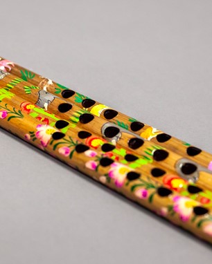 Hand Painted Bamboo Flute
