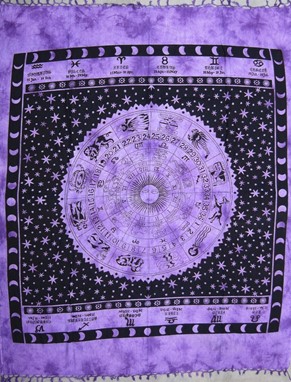 Wholesale Heavyweight Cotton Zodiac Tapestry from India Arts