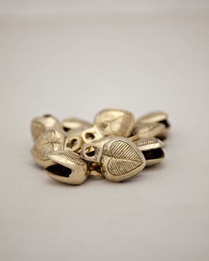 Wholesale 1.25 Inch Single Cut Heart Shaped Bell from India