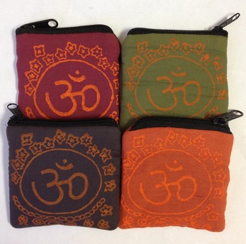 Cotton Om Bag With Zipper