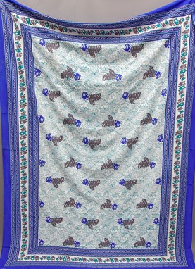 Wholesale Cotton Camel Tapestry On White