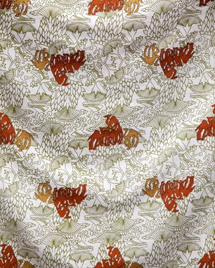 Wholesale Cotton Camel Tapestry On White