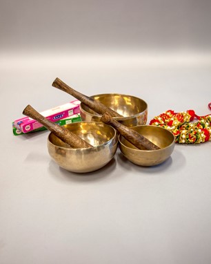 Seven Metal Singing Bowls