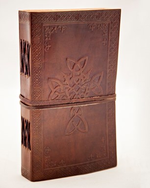 Leather Celtic Cross Journal from India Arts