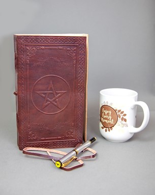 Leather Pentagram Journal
