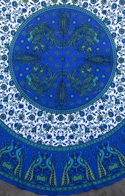Peacock Design Tablecloth