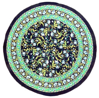 Wholesale Round Cotton French Floral Tablecloth from India Arts