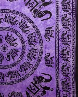 Wholesale Cotton Elephant Mandala Tapestry