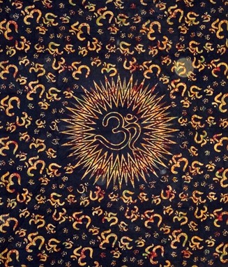 Wholesale OM Recycled Over Print Tapestry from India Arts