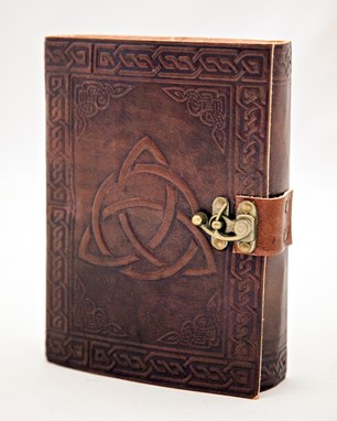 Wholesale Celtic Triquetra Leather Journal With Latch