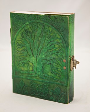 Wholesale Green Tree Of Life Journal With Latch from India Arts