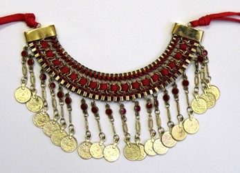 Antique Style Necklace With Coins