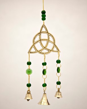 Celtic Triquetra Chime W/ Beads