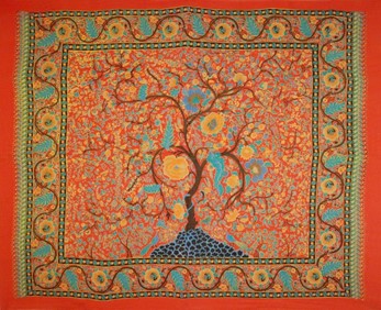 Horizontal Tree Of Life Tapestry